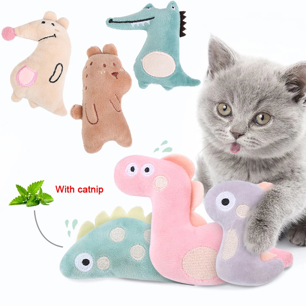 Cat Toy Catnip Interactive Plush Stuffed Chew Pet Toys Claw Funny Cat Mint Soft Teeth Cleaning Toy For Cat Kitten Pet Products